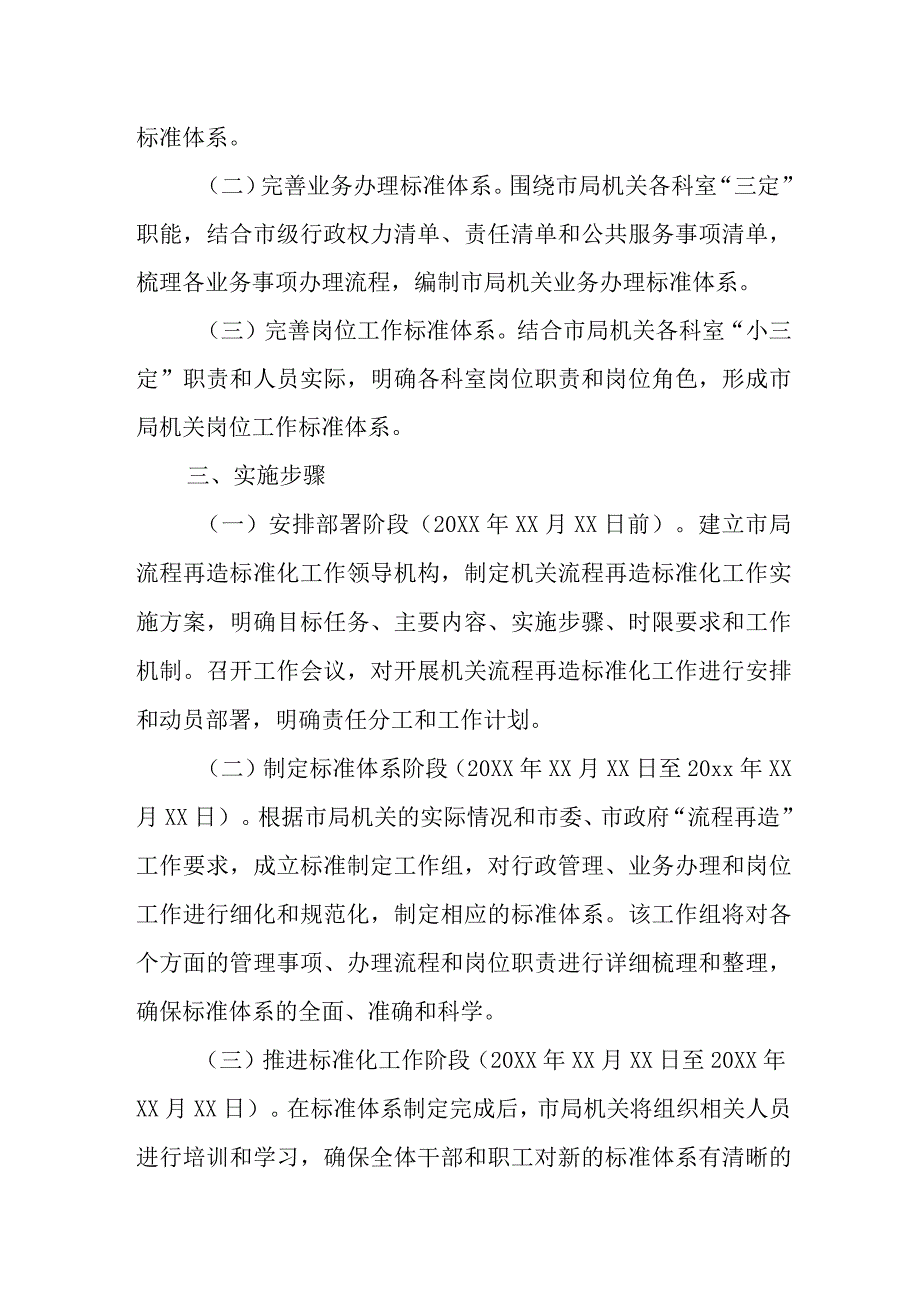 某市市场监督管理局机关流程再造标准化工作实施方案.docx_第2页