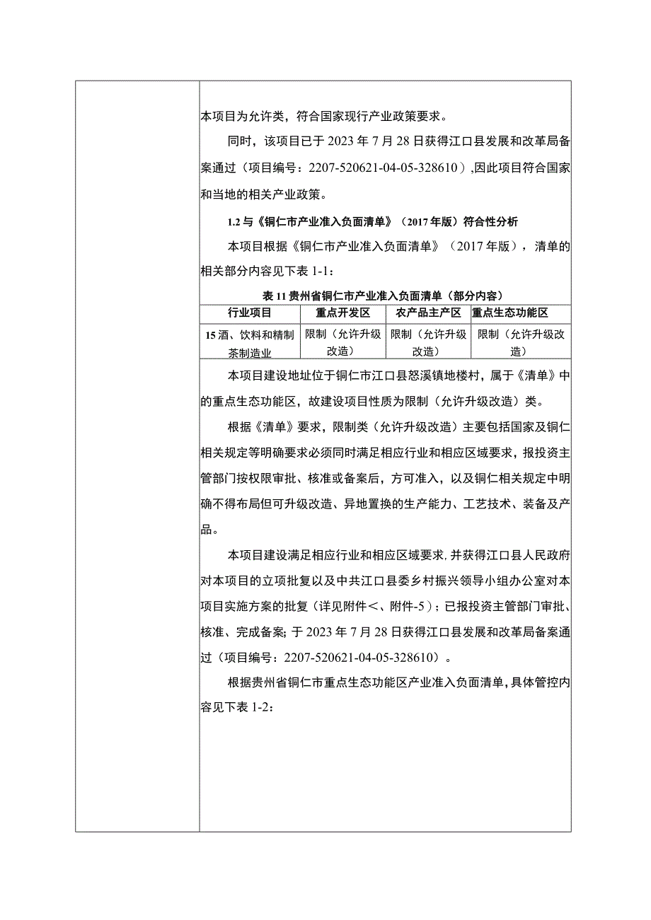 江口县怒溪镇地楼村地楼洞藏酒加工厂建设项目环评报告.docx_第3页