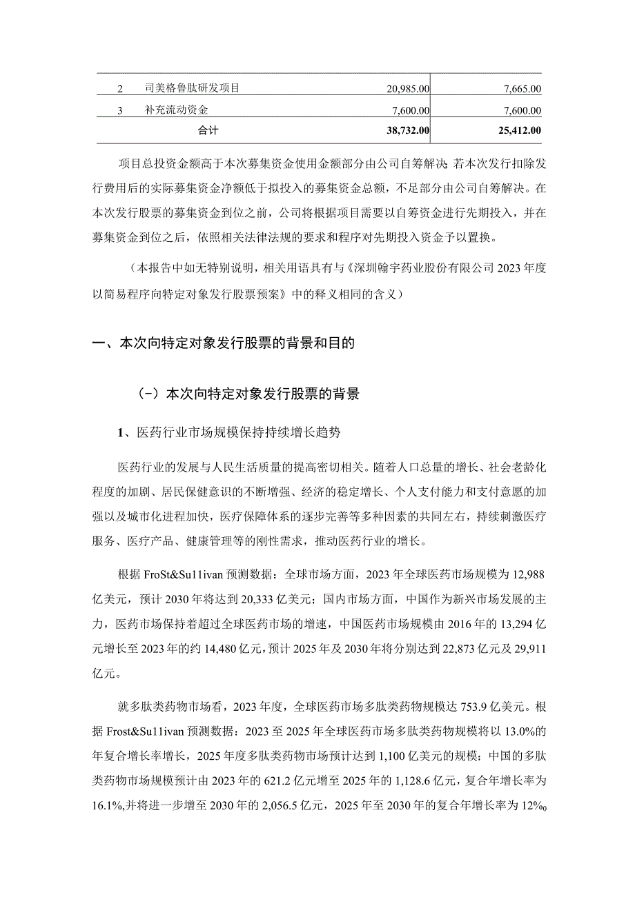 翰宇药业：2023年度以简易程序向特定对象发行股票方案论证分析报告.docx_第2页