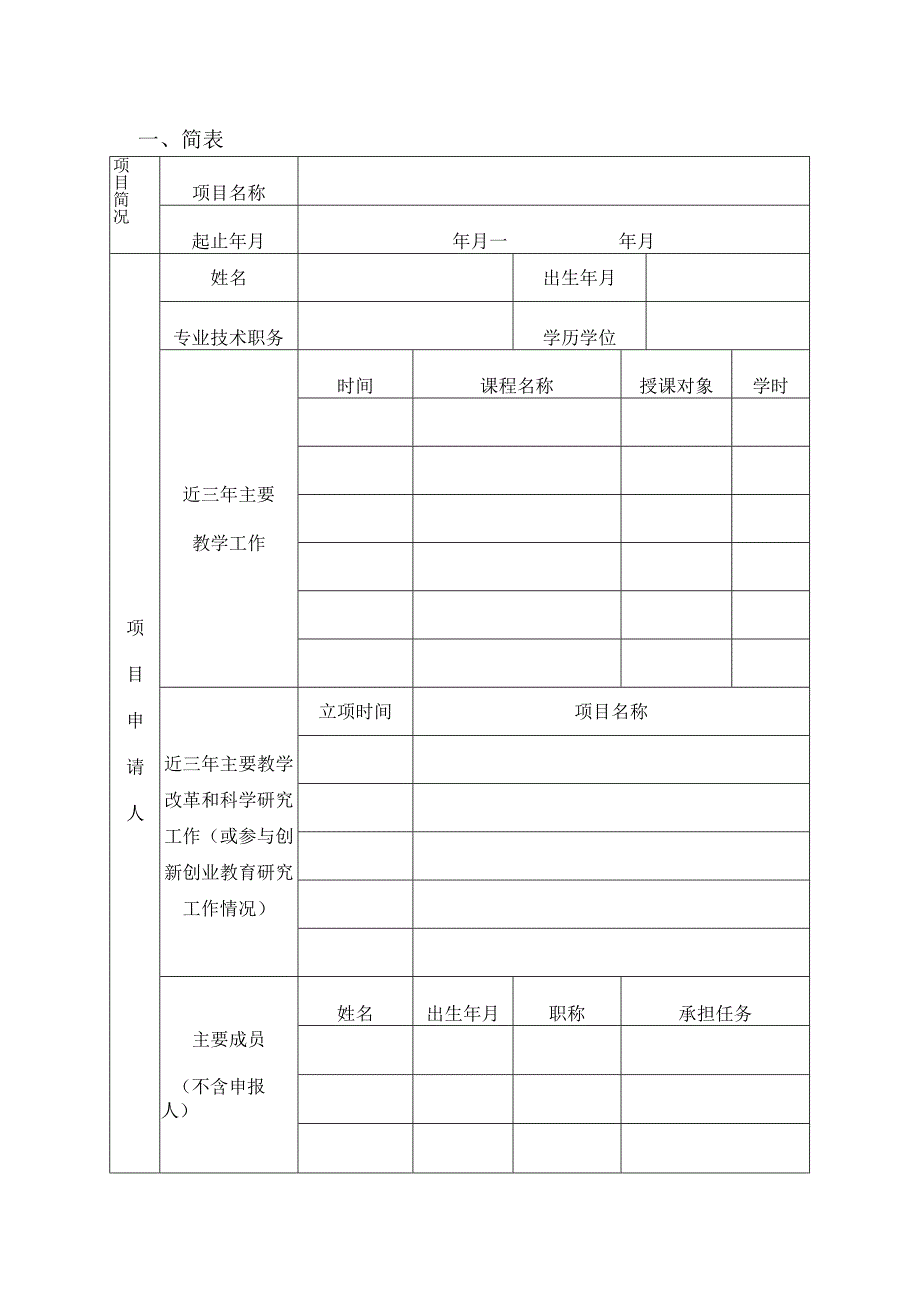 银川能源学院教育教学改革项目申报书.docx_第3页