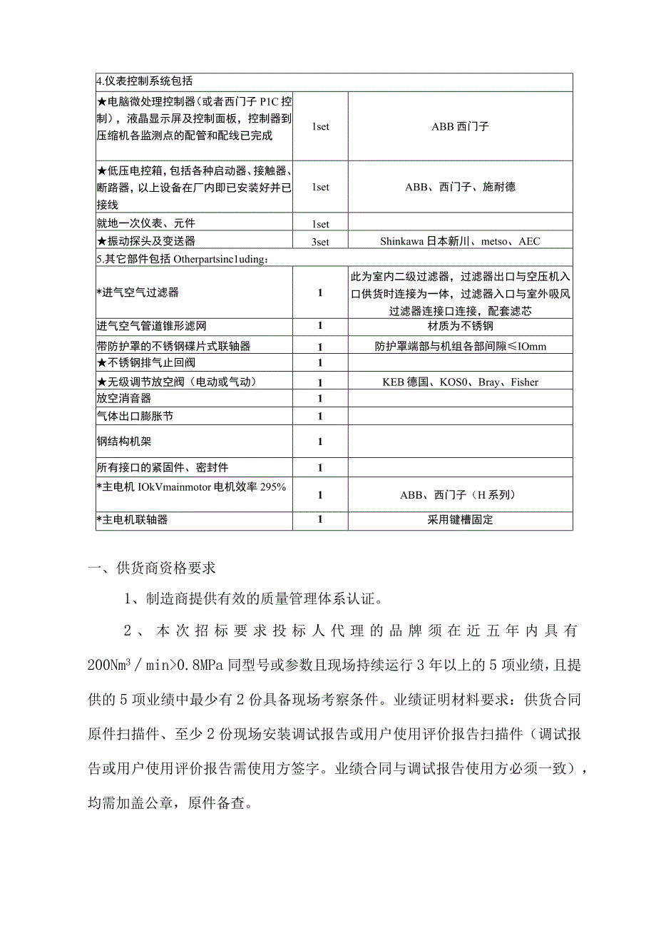 酒钢集团动力厂六空压站工艺装备三化升级改造项目离心式压缩机集中采购技术规格书.docx_第3页