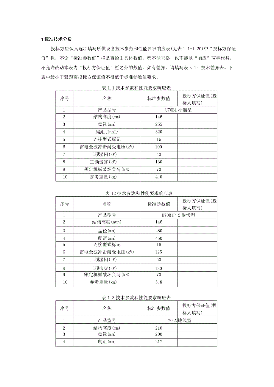 04.南方电网设备技术规范书-500kV交流玻璃绝缘子专用部分（征求意见稿）.docx_第3页