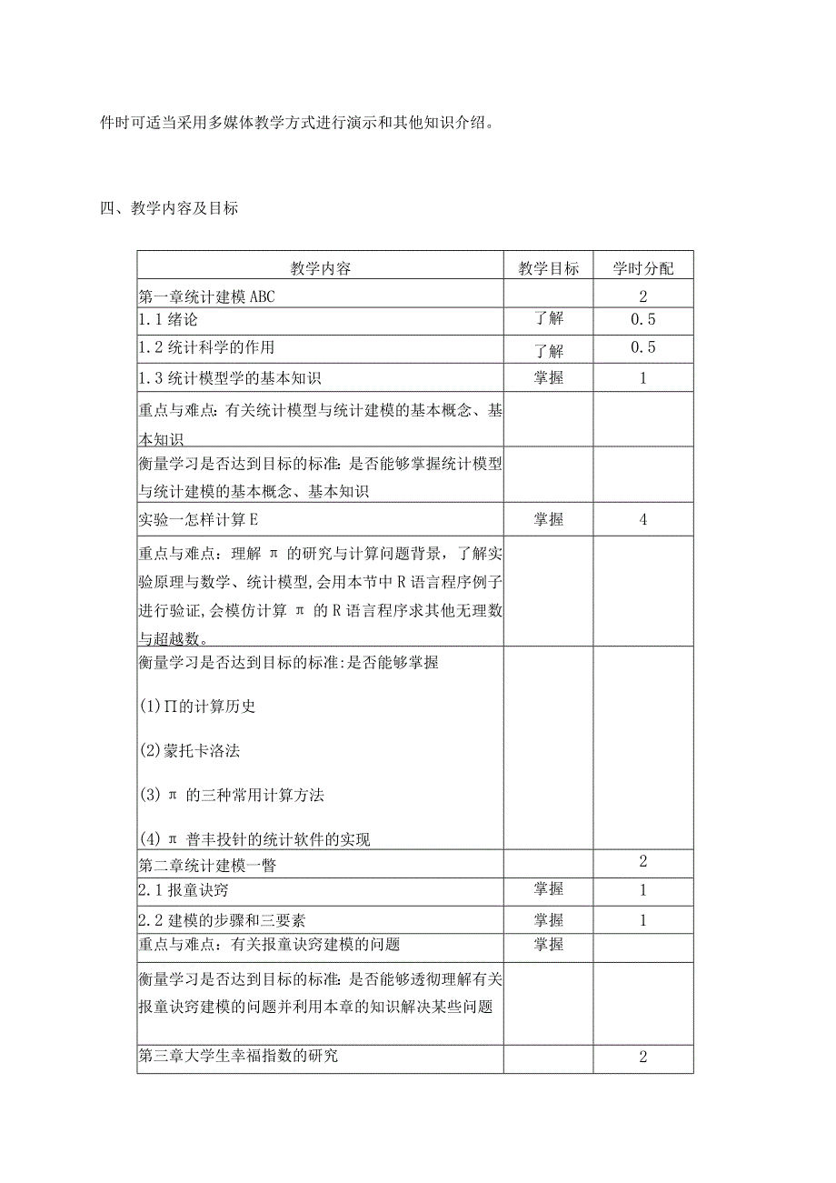 《统计模型》课程教学大纲.docx_第2页