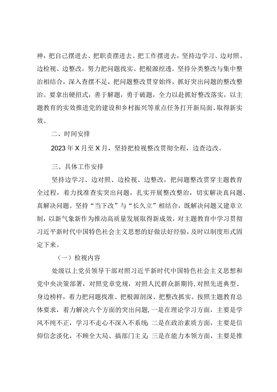 学习贯彻2023年主题教育检视问题实施方案.docx_第2页