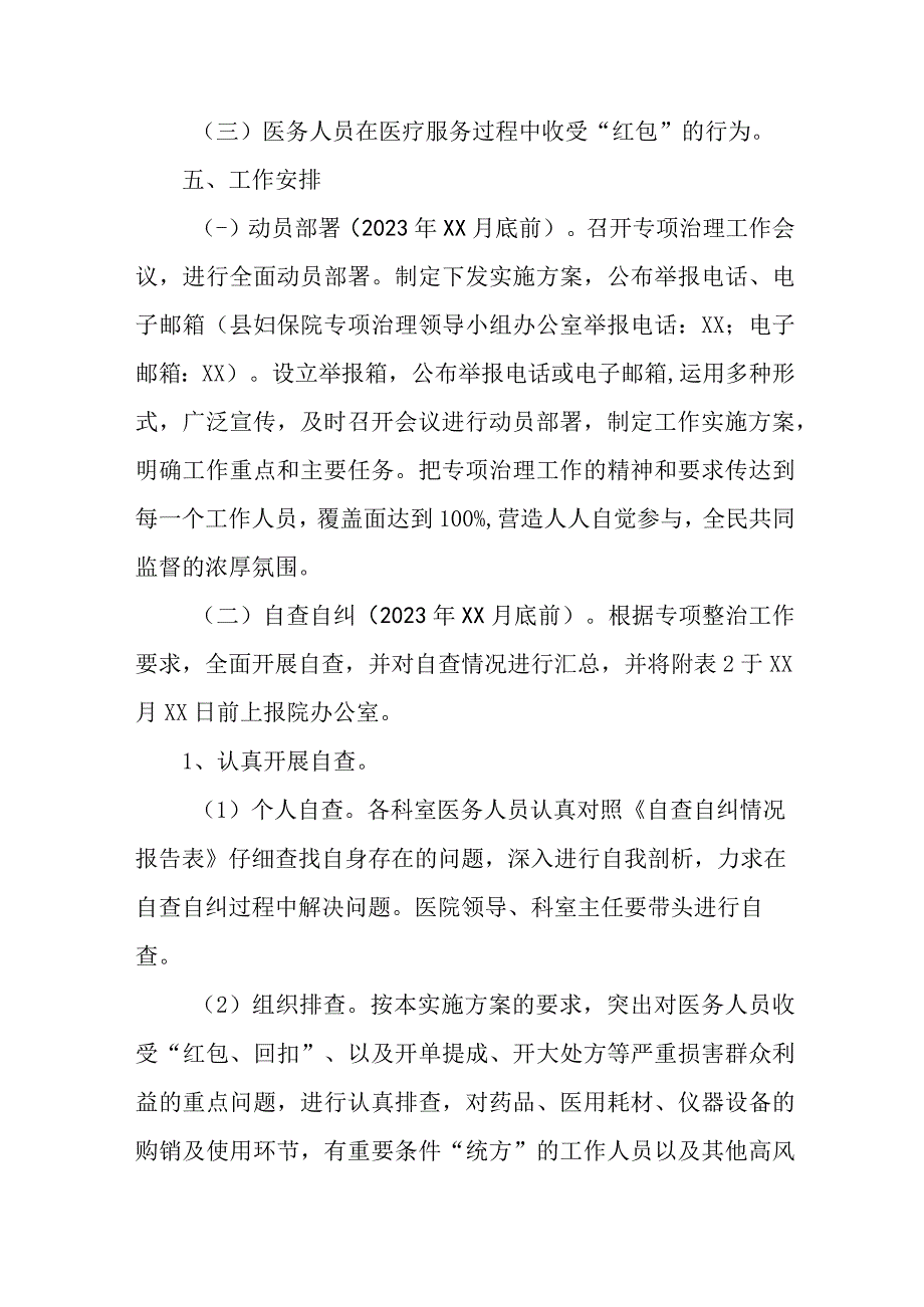 医疗领域2023年作风建设工作专项治理实施方案.docx_第2页