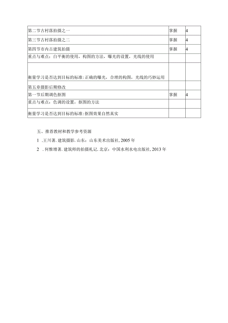 建筑摄影教学大纲.docx_第3页