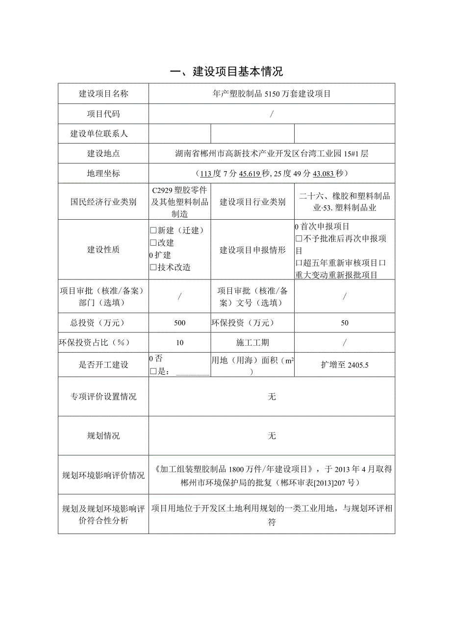 年产塑胶制品5150万套建设项目环境影响报告.docx_第2页