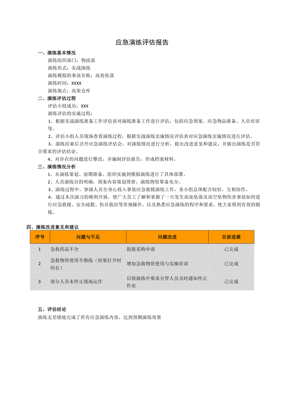 应急演练评估报告.docx_第1页