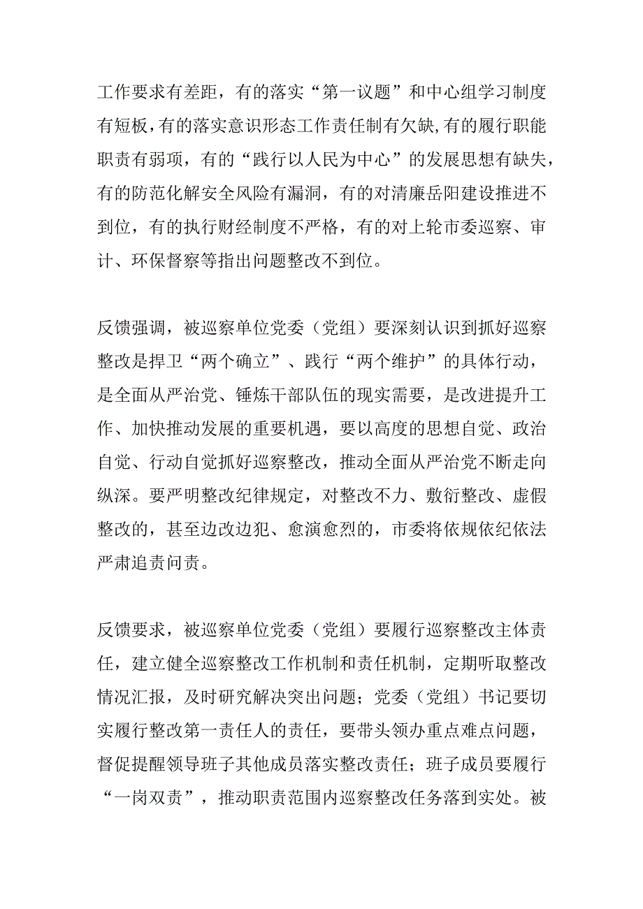 市委巡察组完成八届市委第四轮巡察反馈.docx_第2页