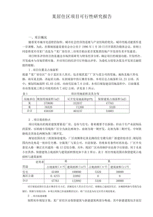 某居住区项目可行性研究报告.docx