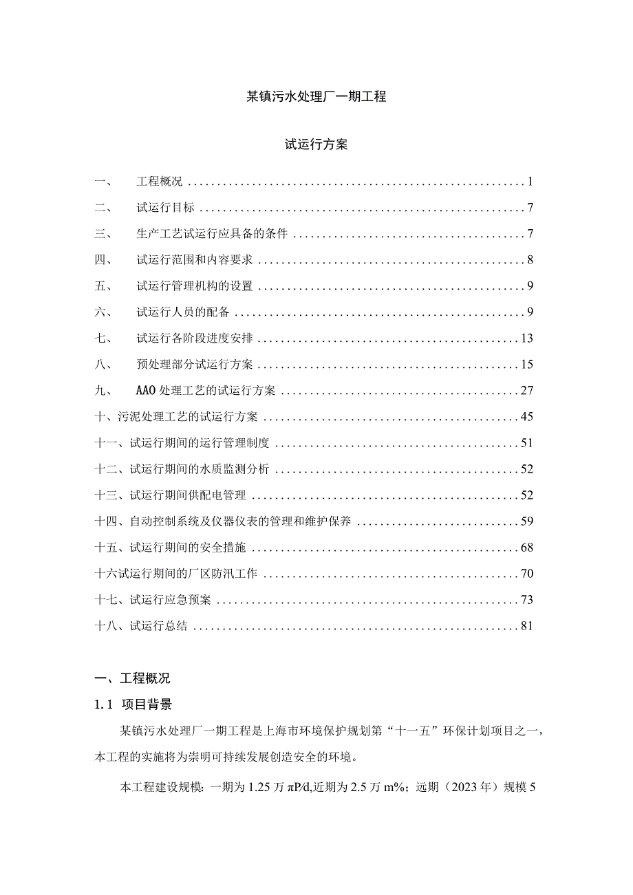 污水处理AAO工艺调试方案.docx_第1页