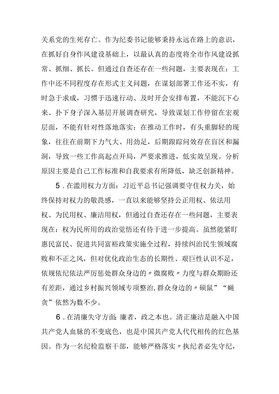 纪检监察干部教育整顿党性分析材料.docx_第3页