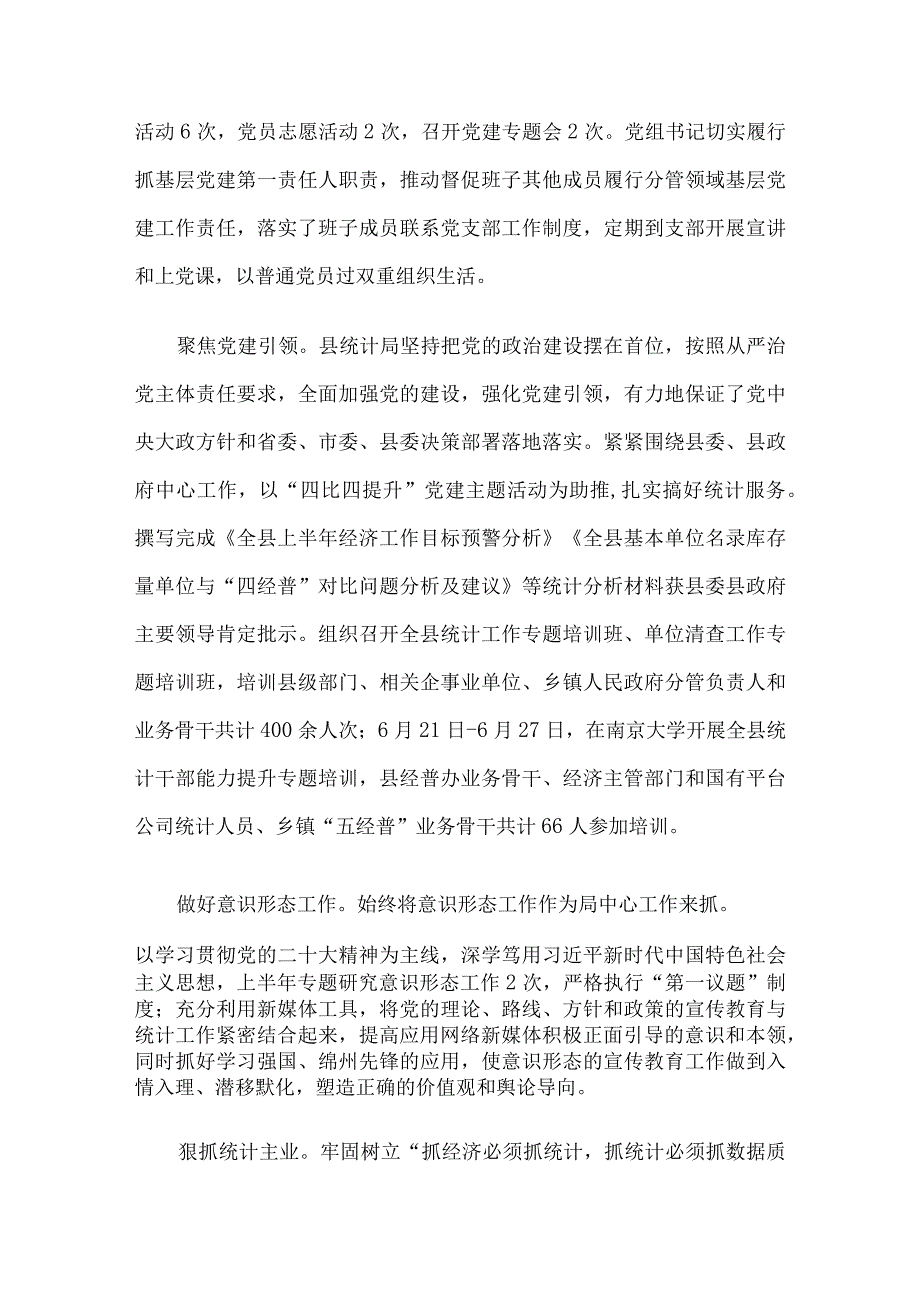 统计局关于2023年上半年工作总结和下半年计划的报告.docx_第2页