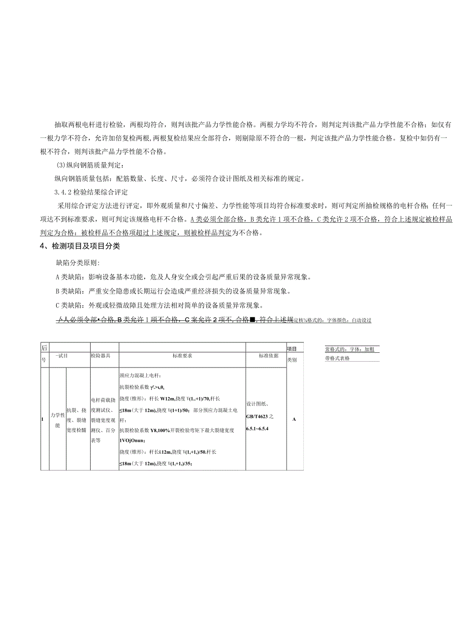 贵州电网有限责任公司35kV及以上环形混凝土电杆到货抽检标准（2015版）.docx_第3页