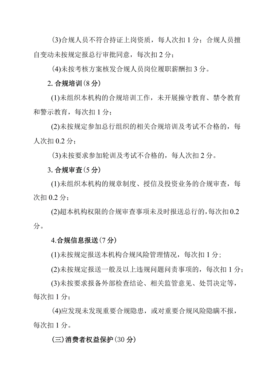 银行2024年分支行合规内控考核执行实施细则.docx_第3页