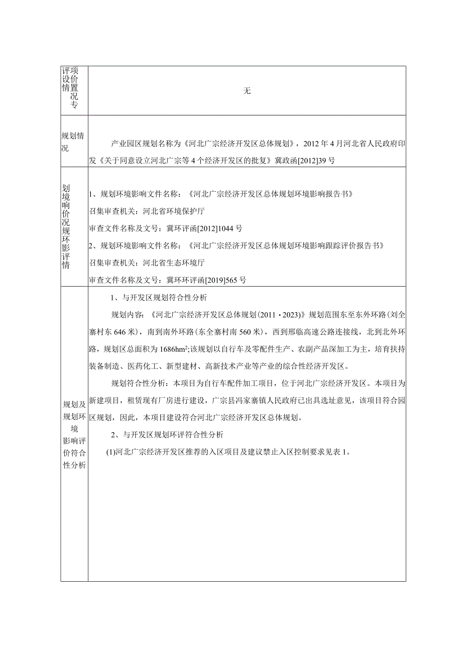 自行车配件厂年加工80万套自行车配件项目环评报告.docx_第3页