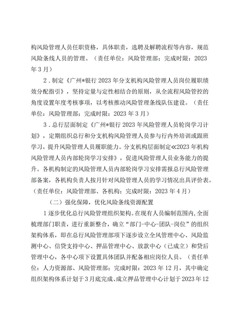 银行风险条线建设工作方案.docx_第2页