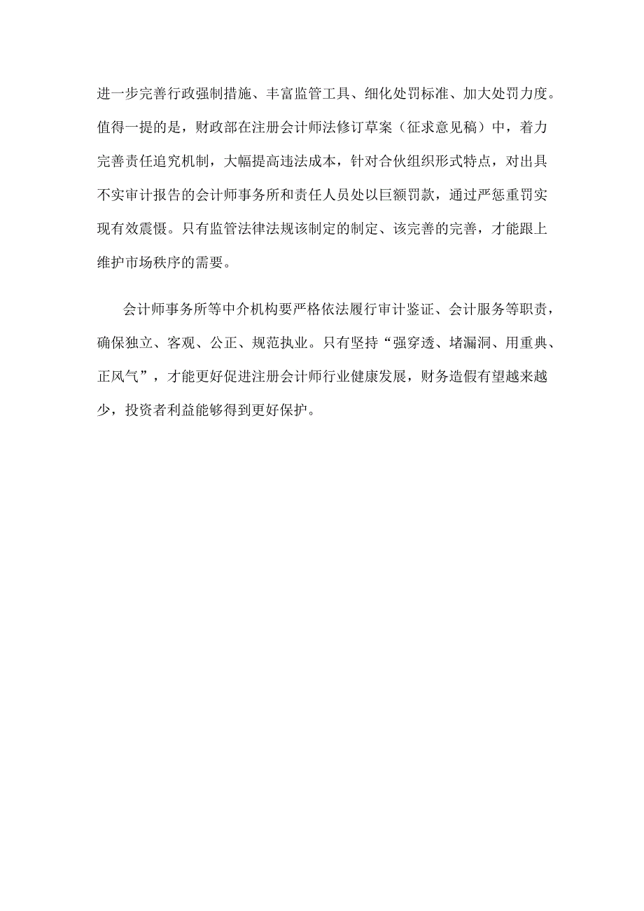 贯彻落实《关于进一步加强财会监督工作的意见》对会计审计违法严监管零容忍心得体会.docx_第3页