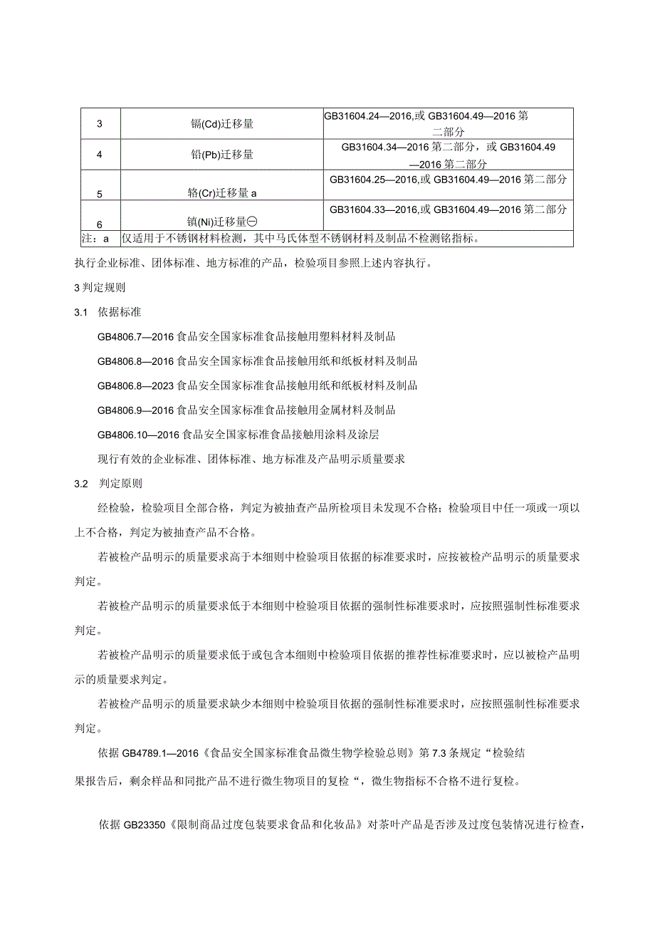 茶叶包装产品质量河南省监督抽查实施细则（2023年版）.docx_第3页