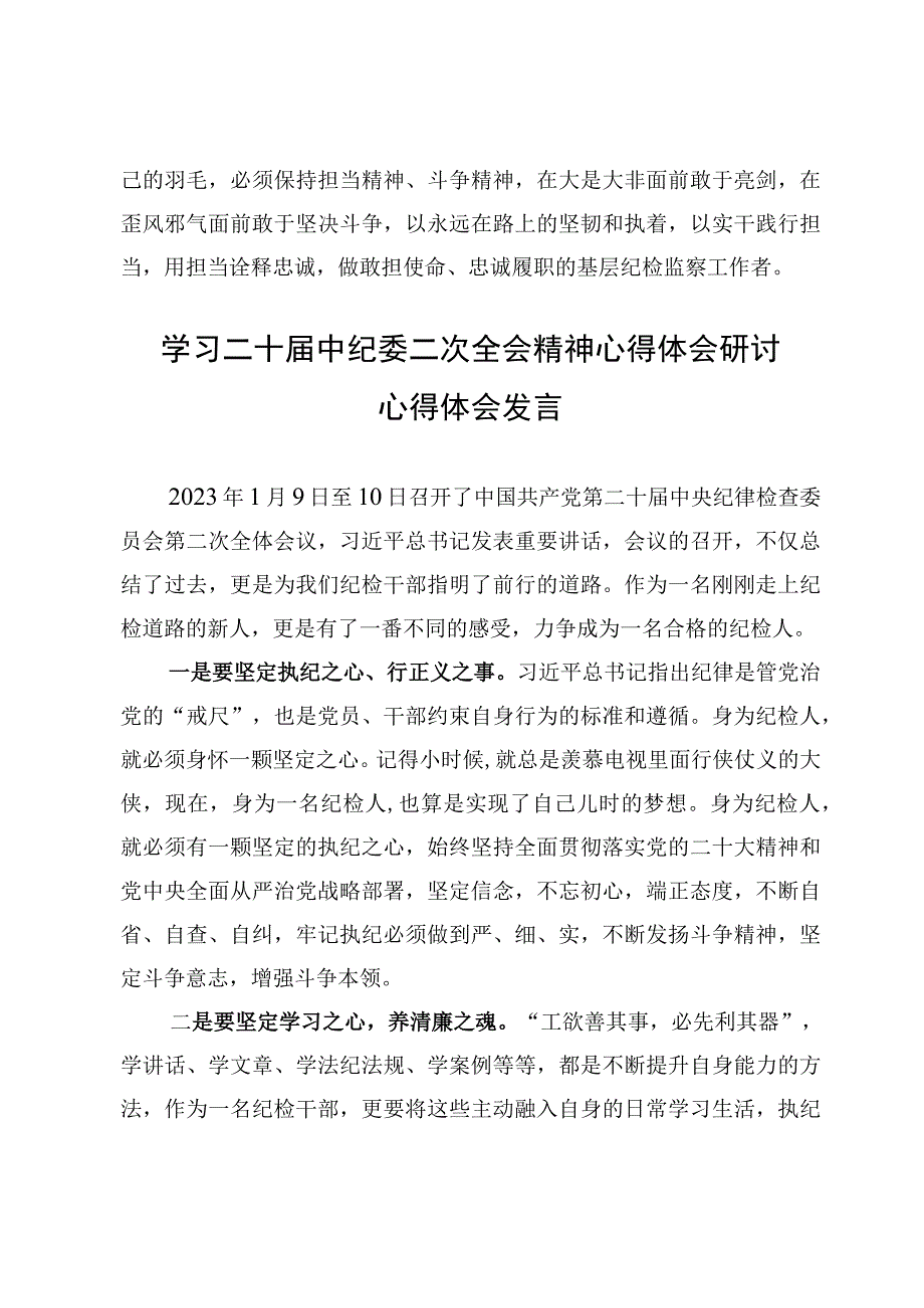 （8篇）贯彻落实二十届中纪委二次全会精神心得体会研讨心得体会范文.docx_第3页