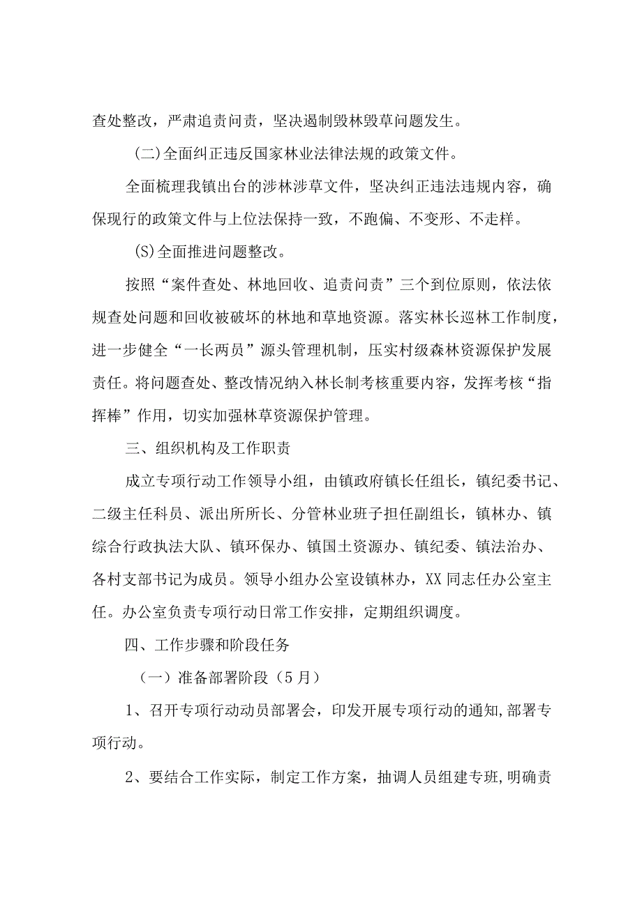 XX镇打击毁林毁草专项行动实施方案.docx_第2页