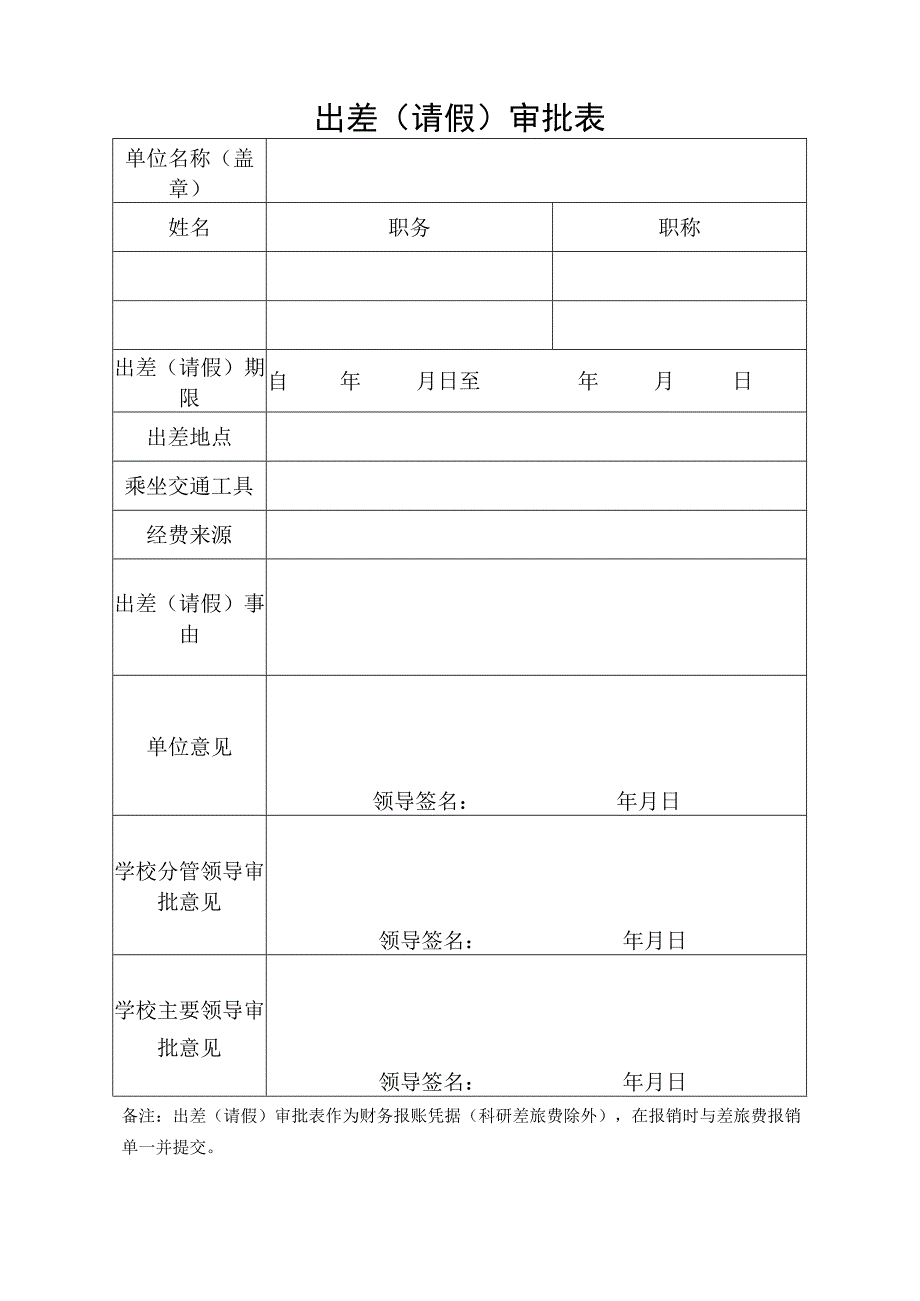 出差（请假）审批表1.docx_第1页