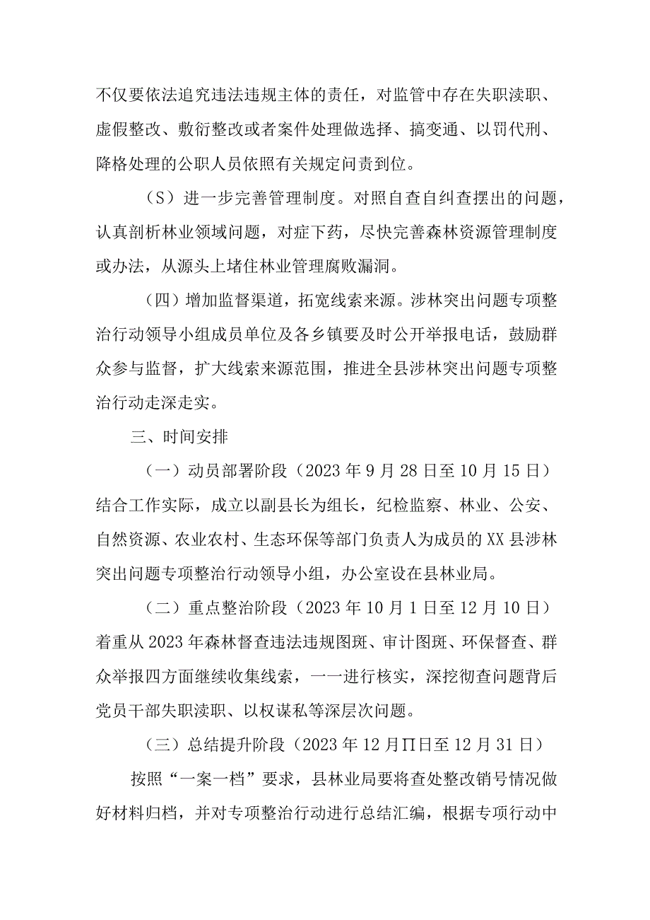 关于进一步深化全县涉林突出问题专项整治行动的工作方案.docx_第2页