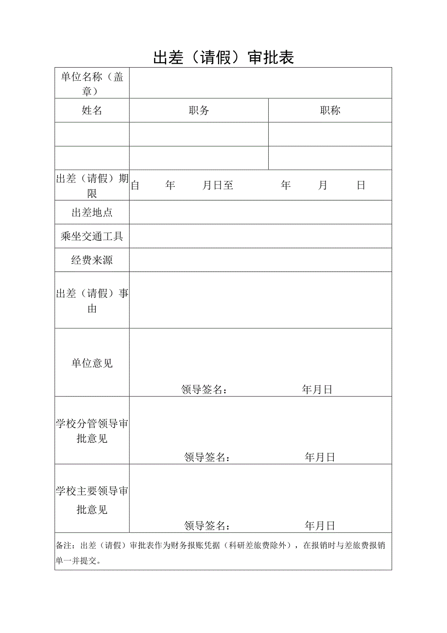 出差（请假）审批表.docx_第1页