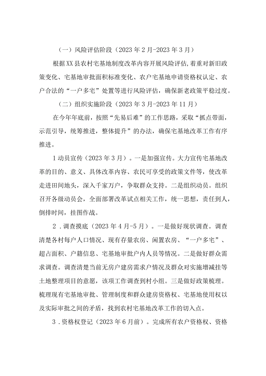 XX乡农村宅基地制度改革和规范管理工作实施方案.docx_第3页