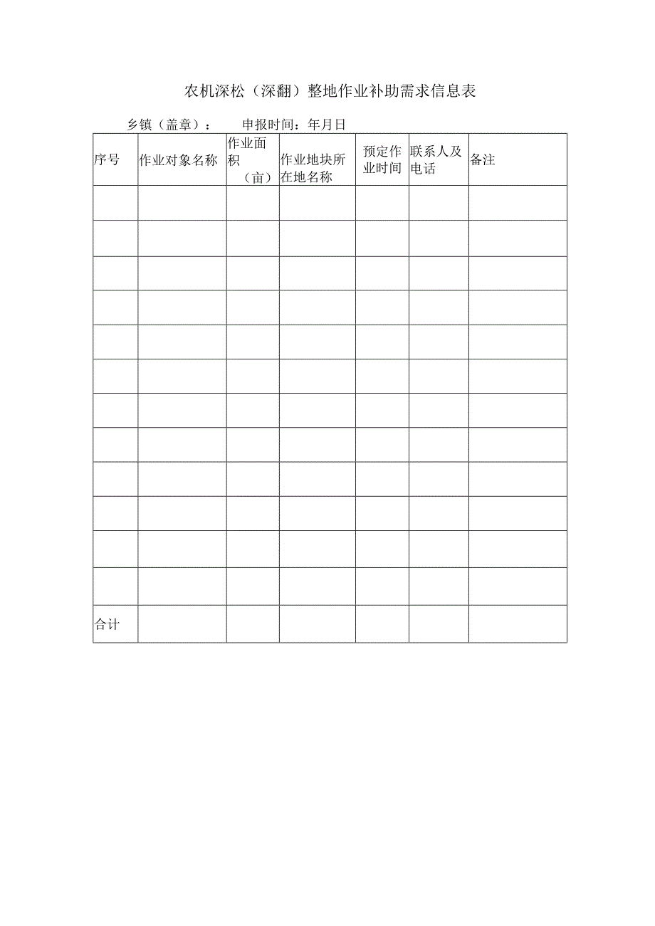 农机深松（深翻）整地作业补助需求信息表.docx_第1页