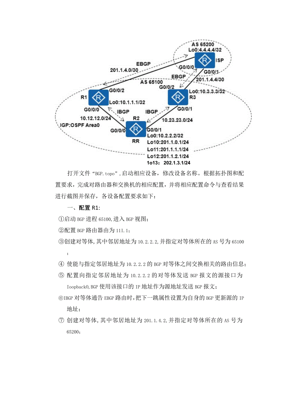 大学BGP复习部分参考代码.docx_第1页