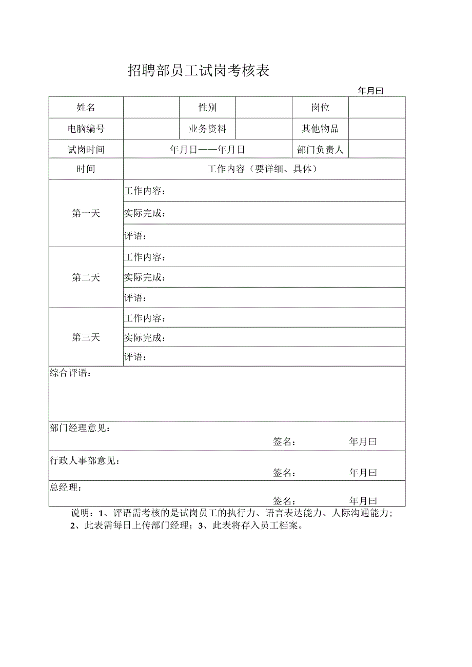 员工试岗考核表.docx_第1页