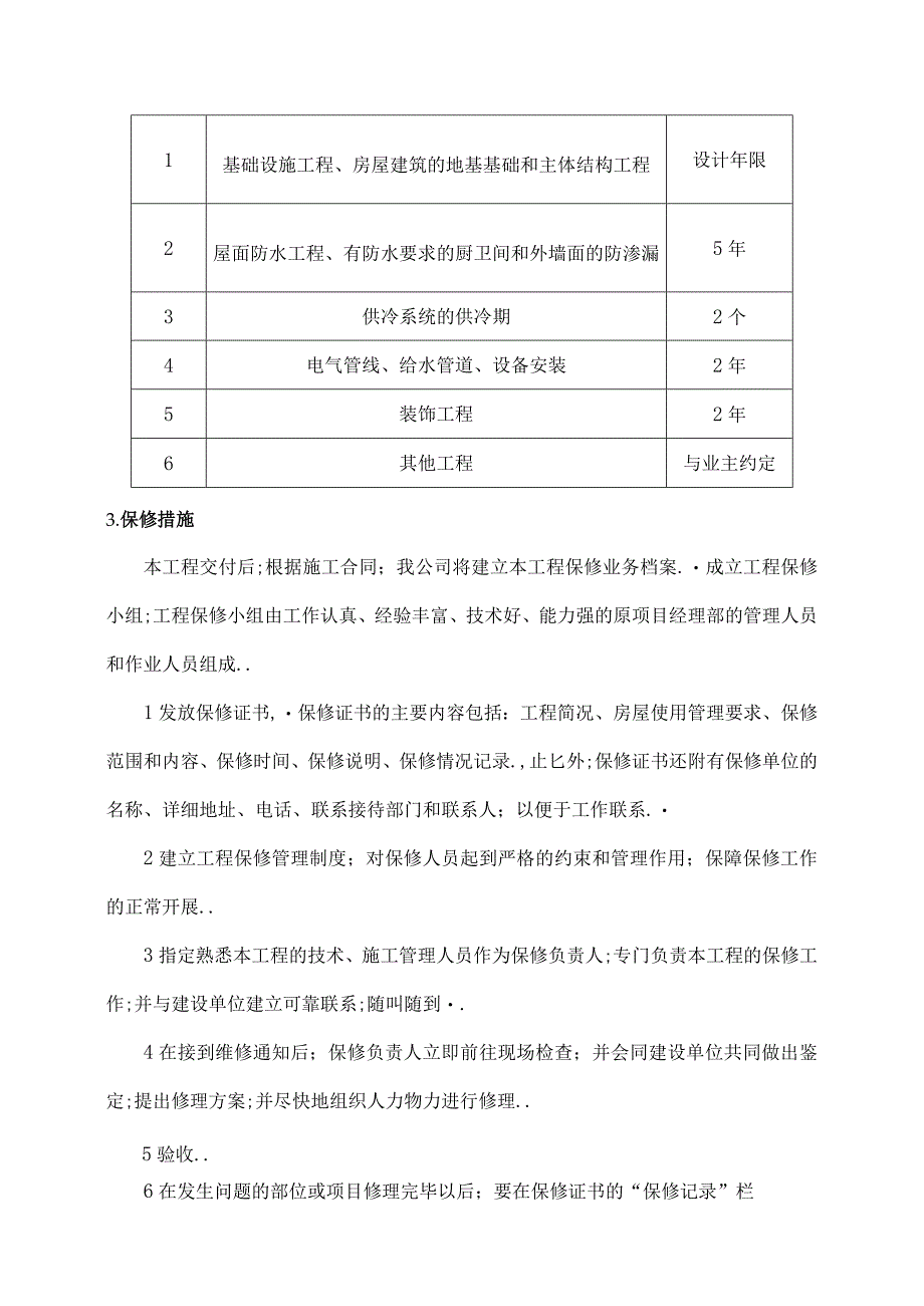 工程保修方案和措施.docx_第3页