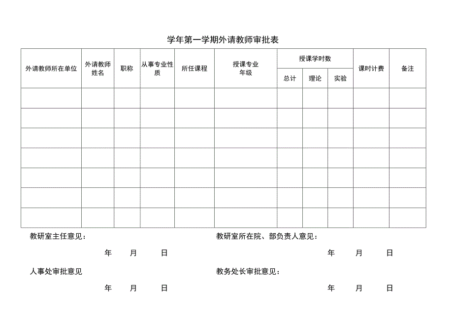 外请教师审批表.docx_第1页