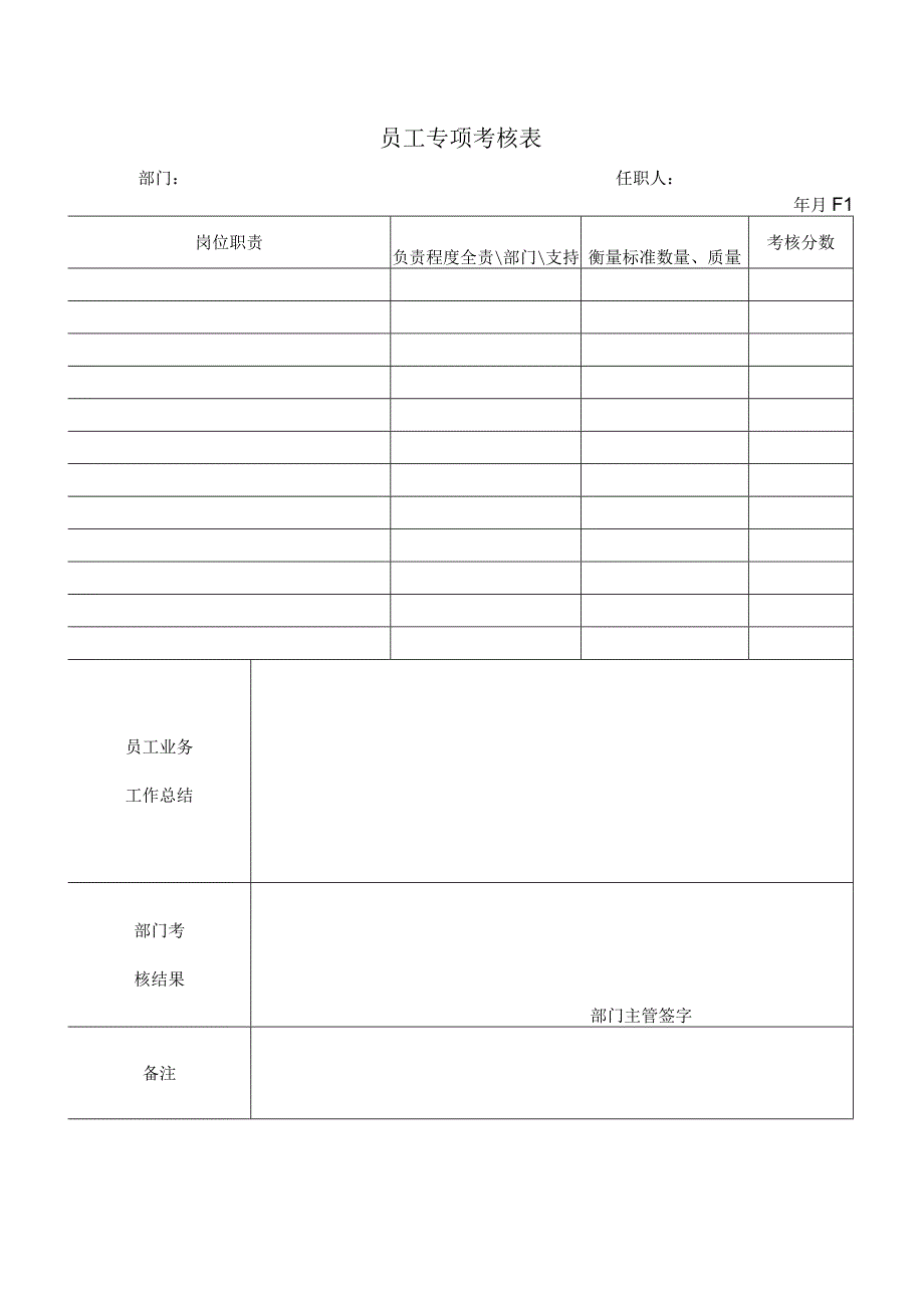 员工专项考核表.docx_第1页