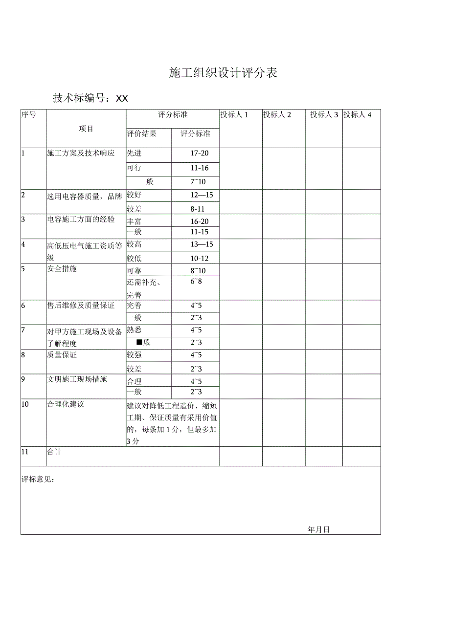 施工组织设计评分表41(2023年).docx_第1页