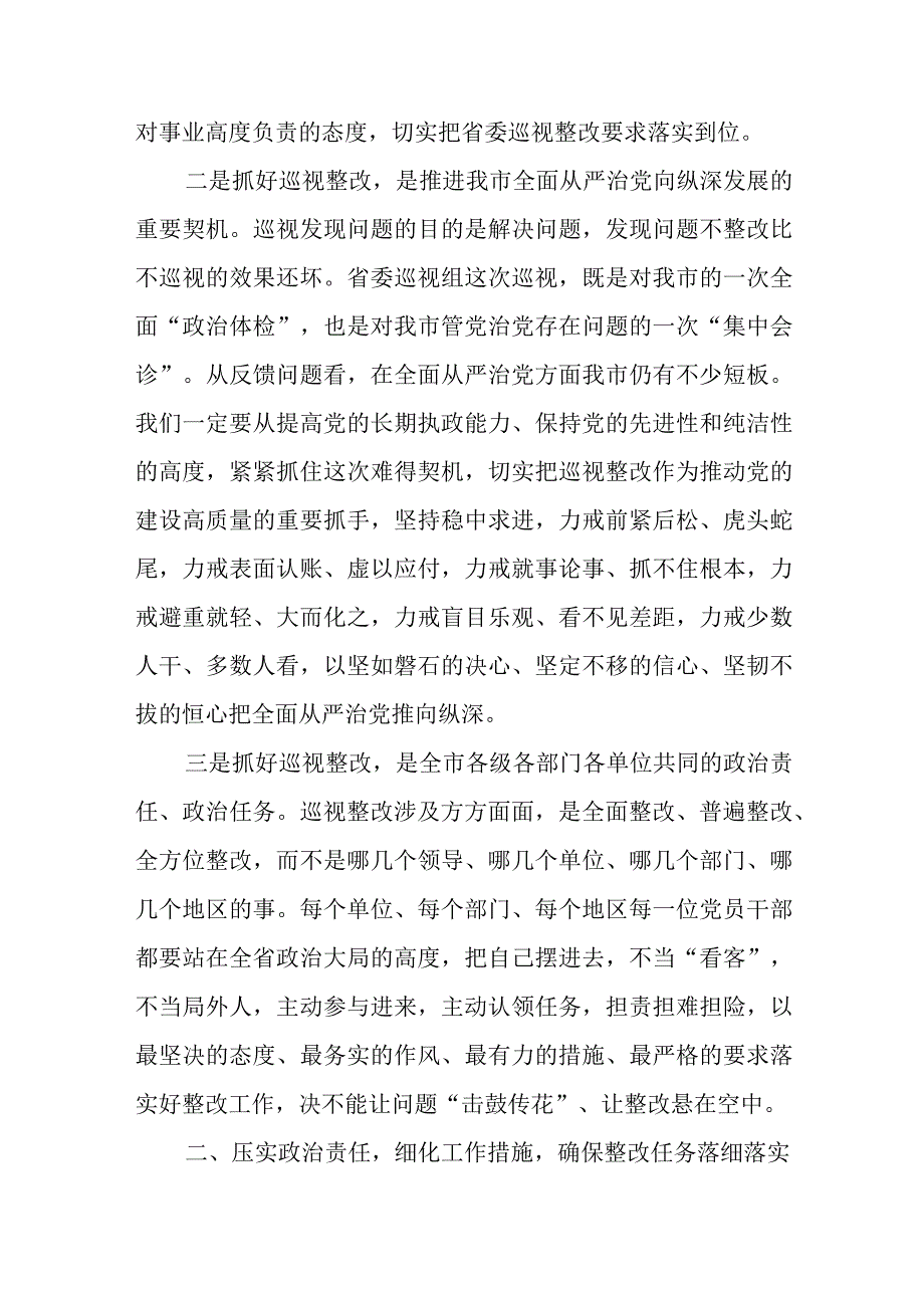 在全市推进省委巡视整改工作动员会议上的讲话.docx_第2页