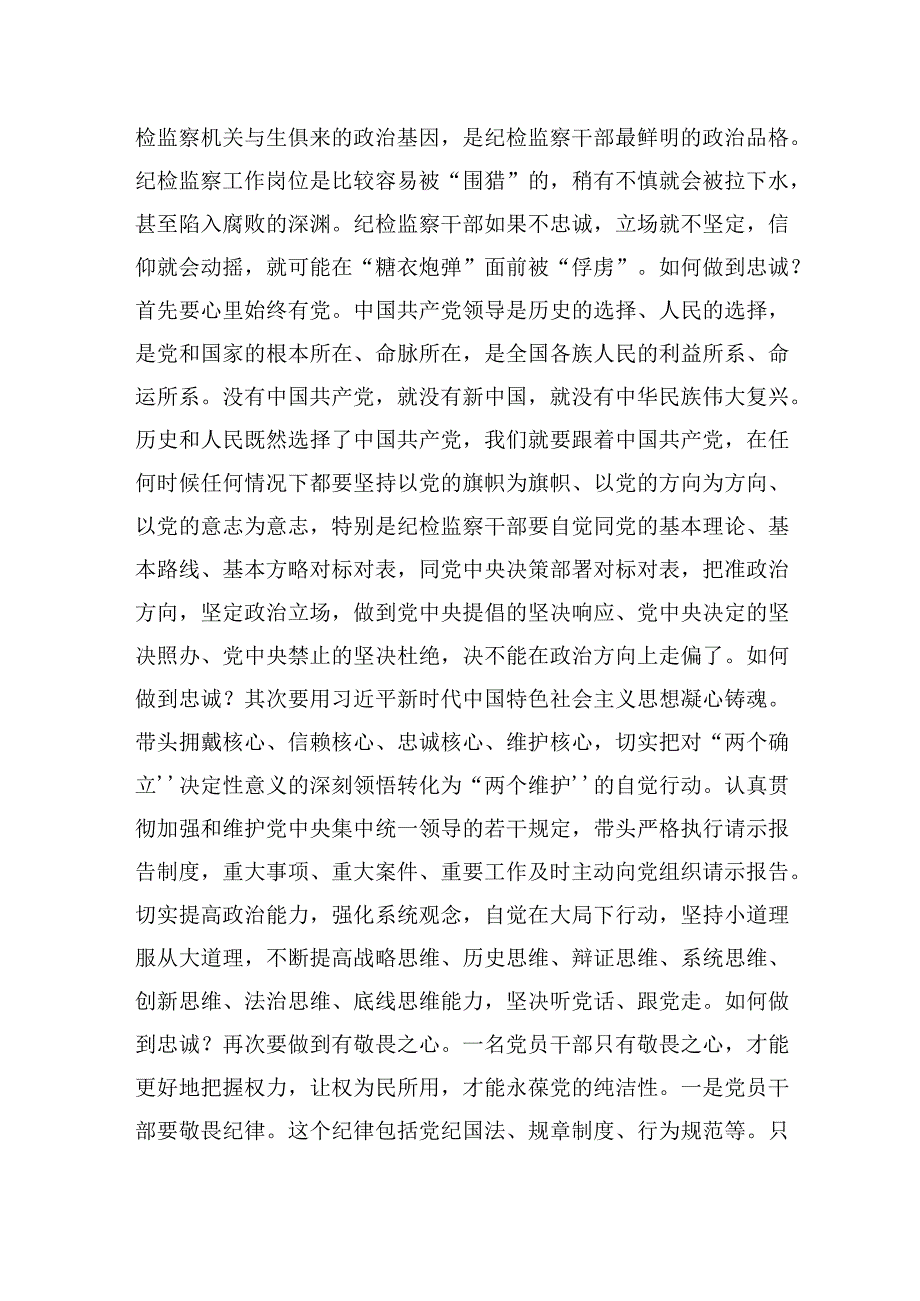 纪检监察干部队伍教育整顿心得体会研讨发言(六篇).docx_第3页