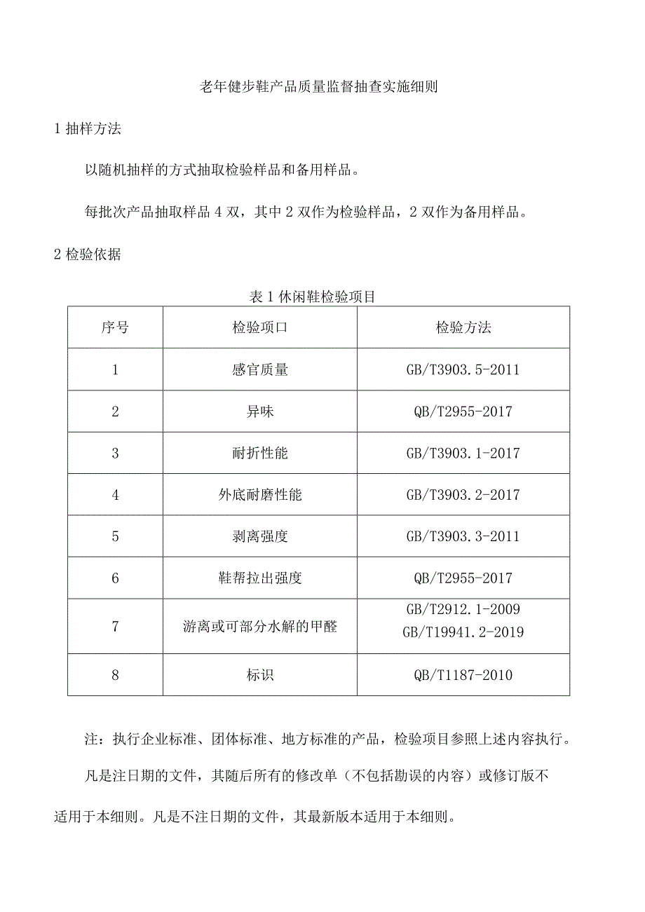 老年健步鞋产品质量监督抽查实施细则.docx_第1页