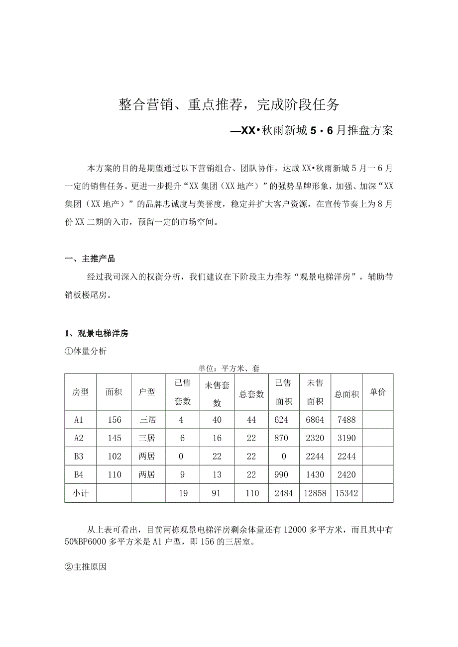 秋雨新城5-6月推盘方案.docx_第1页