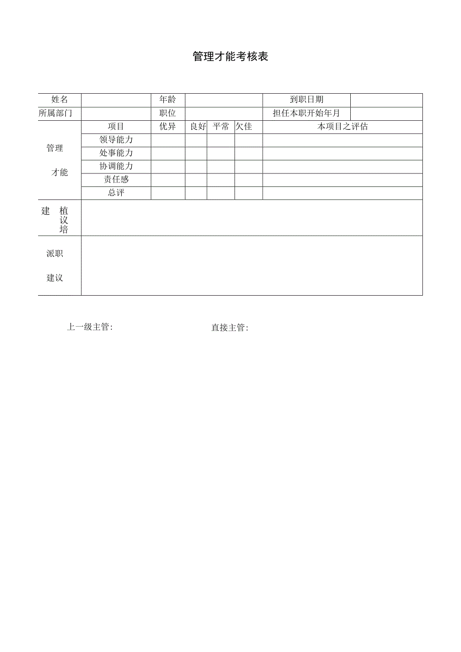 管理才能考核表.docx_第1页