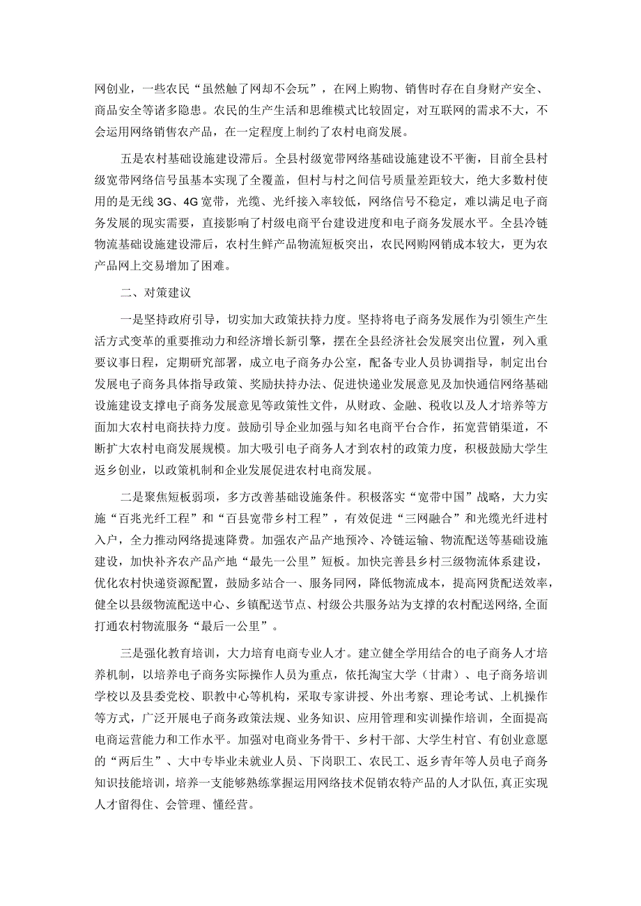 某县农村电商发展调研报告.docx_第2页