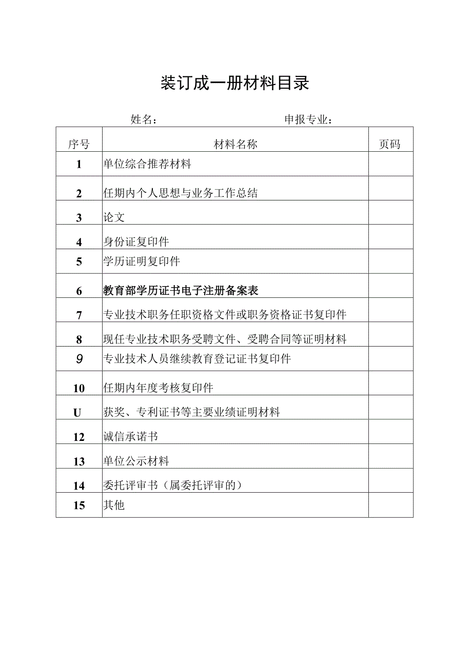 装订成一册材料目录.docx_第1页