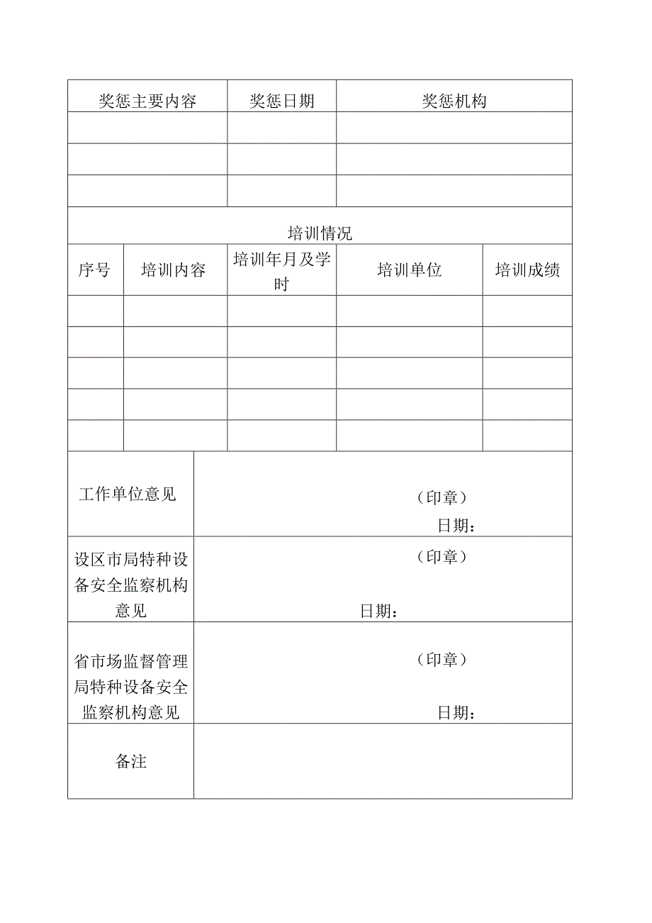 管理类特种设备安全监察员申请表.docx_第2页