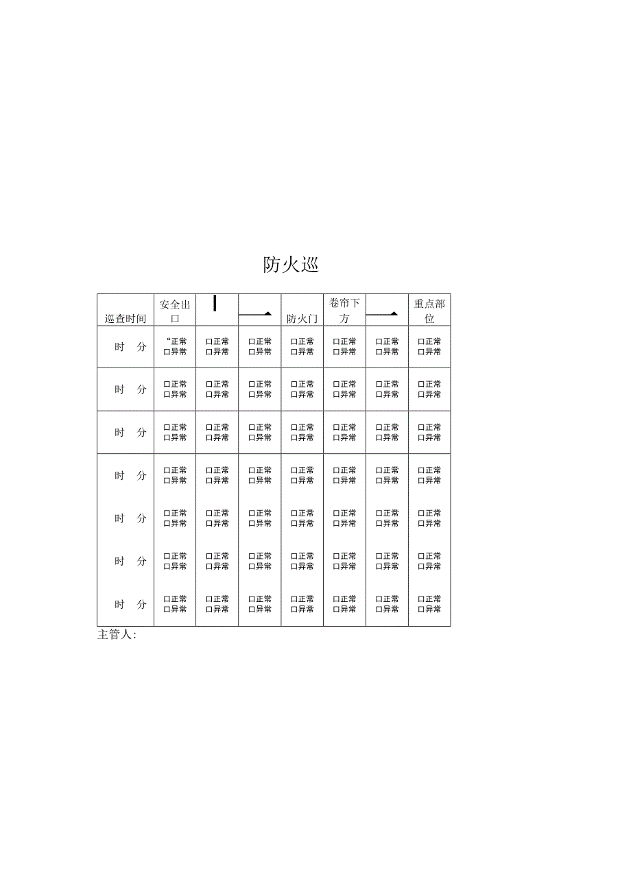 酒店防火巡查记录表.docx_第2页