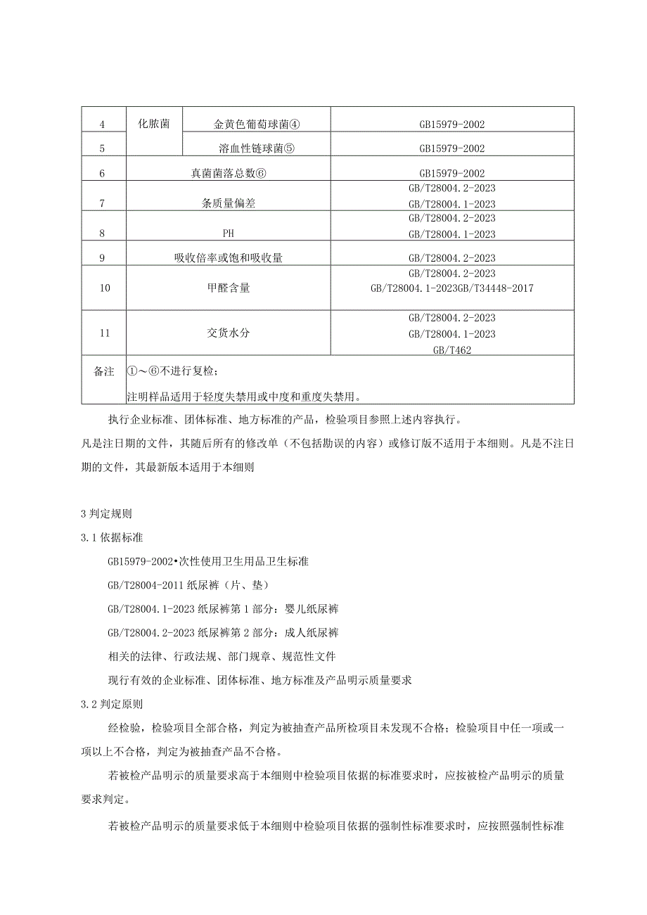 重庆市铜梁区纸尿裤片、垫产品质量监督抽查实施细则2023年.docx_第2页