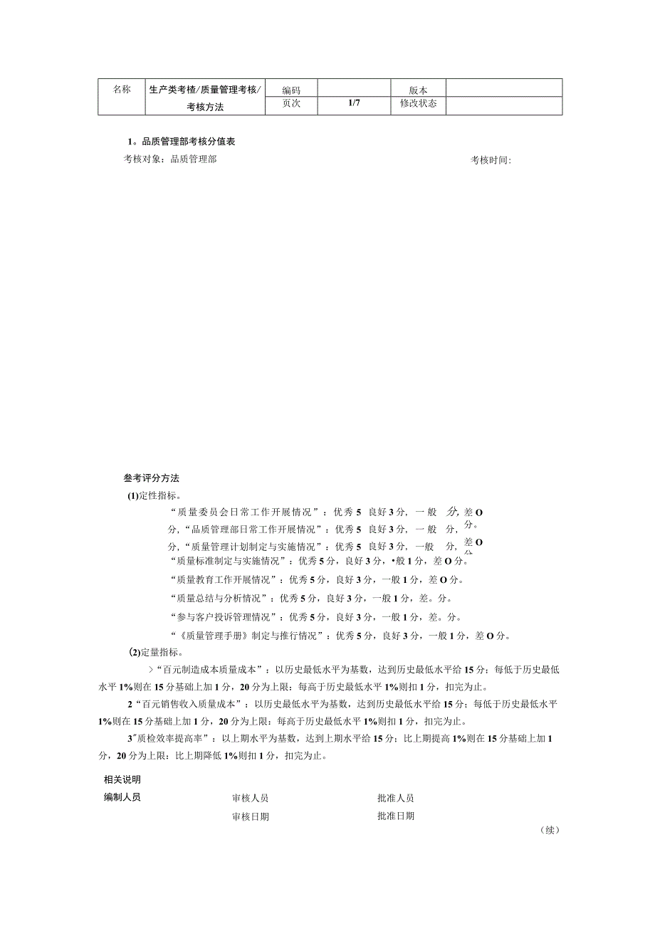 质量管理考核.docx_第1页