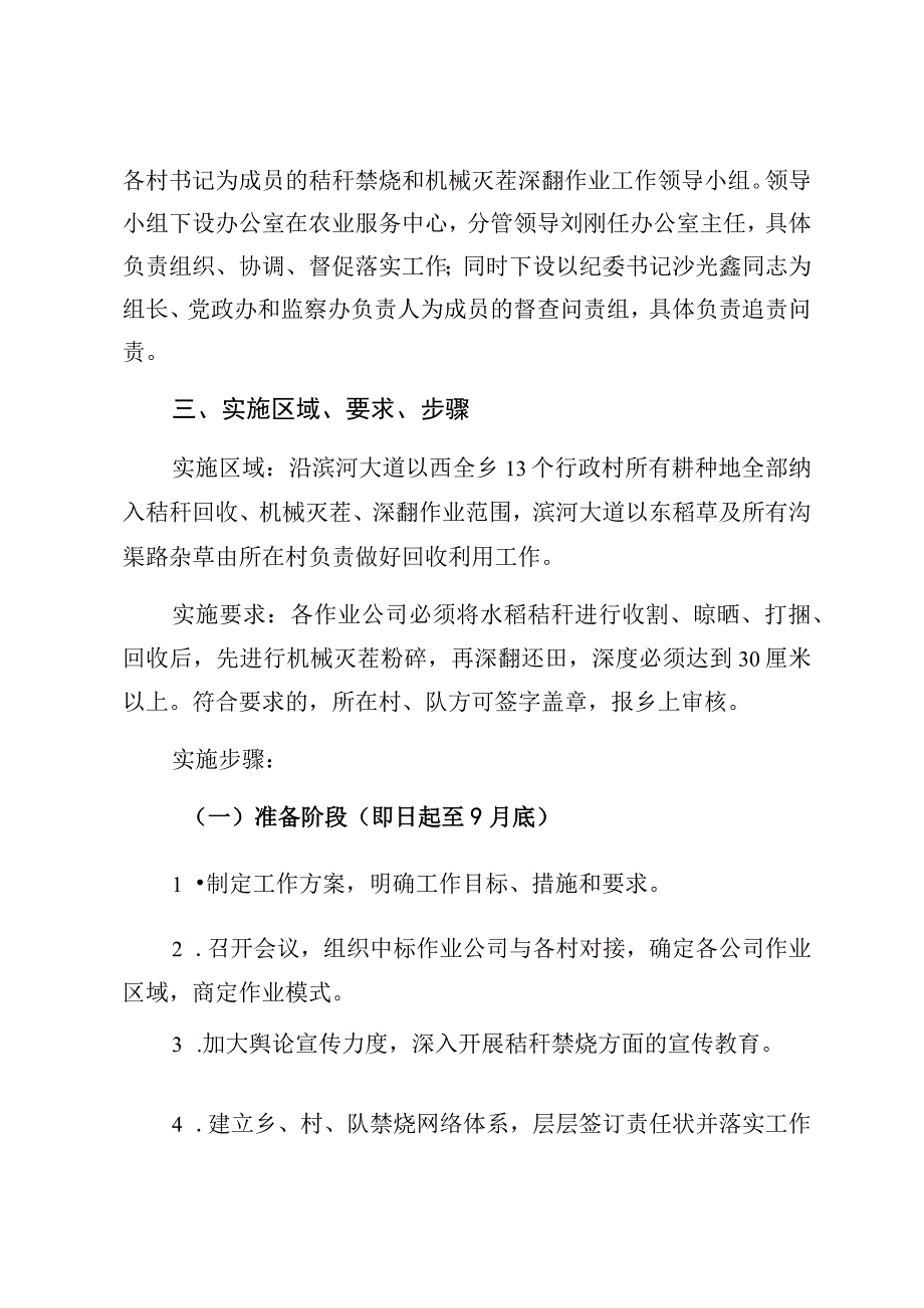 通伏乡2018年秸秆禁烧及水稻机械灭茬、深翻项目实施方案.docx_第2页