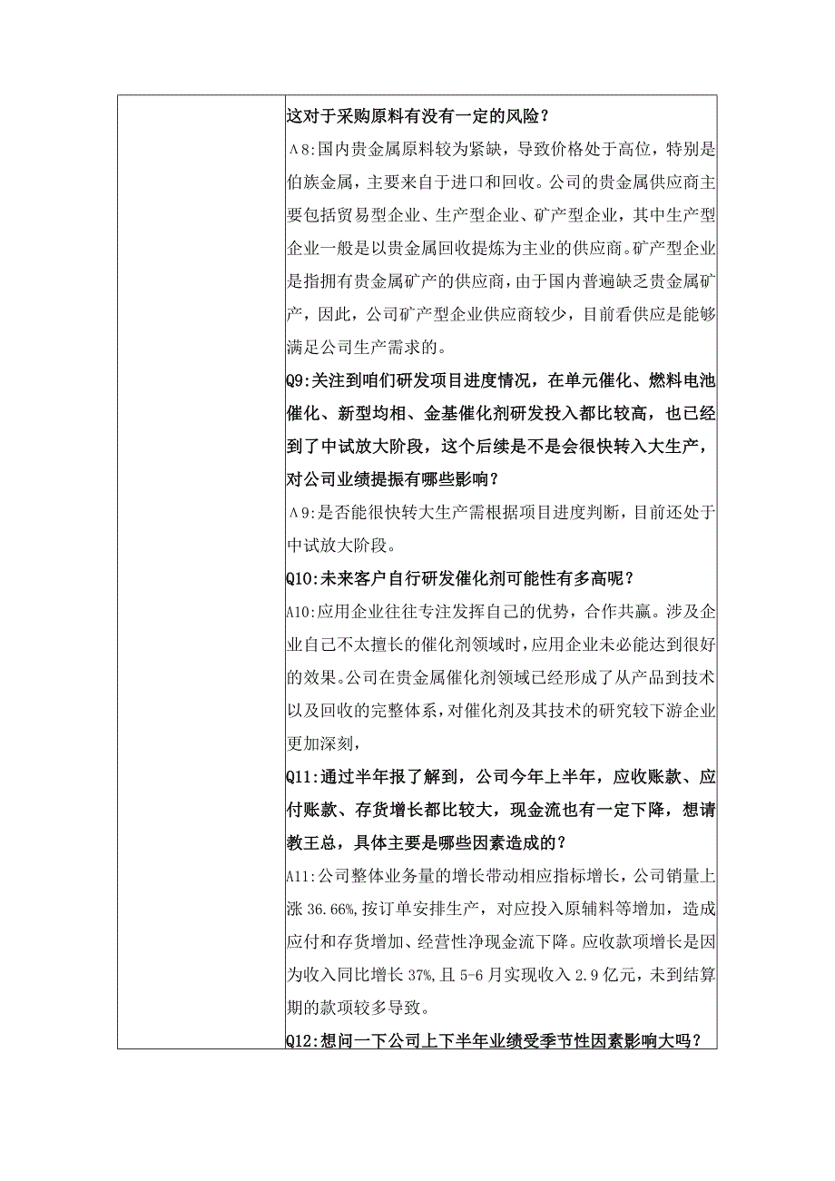 西安凯立新材料股份有限公司投资者关系活动记录表.docx_第3页