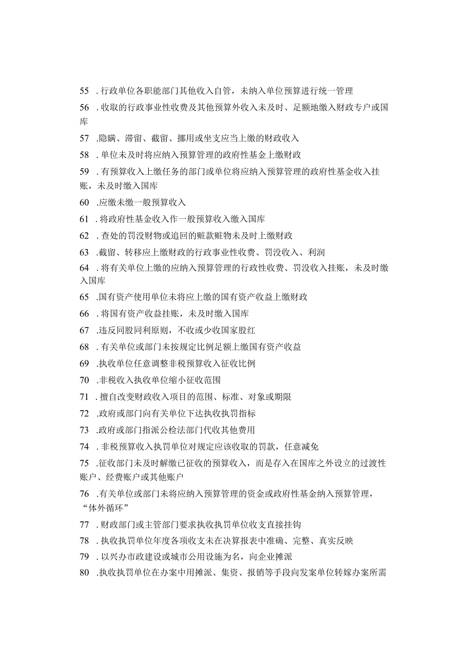 部门预算资金管理审计11类457项违法违规行为清单.docx_第3页